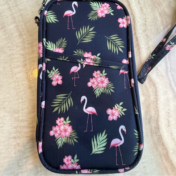 Flamingo and Floral Print  Bag - Picture 2 of 9